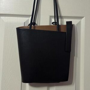 Brown Leather Tote Backpack